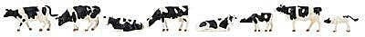 Cows -- Black and White pkg(8), HO, Faller Gmbh 151904