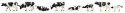 Cows -- Black and White pkg(8), HO, Faller Gmbh 151904