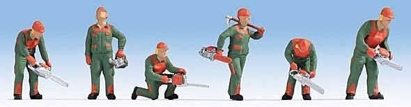 Forest Workers -- Lumberjacks pkg(6), HO, Noch Gmbh & Co 15061