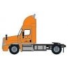 Freightliner Cascadia Raised-Roof 2-Axle Semi Tractor - Assembled -- Yellow 4 (orange, Yellow Logo), N, Trainworx Inc 4258504