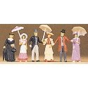 1900s Figures -- Passers-By pkg(6), HO, Preiser Kg 12139