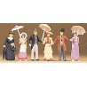 1900s Figures -- Passers-By pkg(6), HO, Preiser Kg 12139