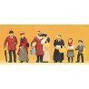 1900s People At Christmas Fair, HO, Preiser Kg 12195