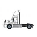 Freightliner Cascadia Raised-Roof 2-Axle Semi Tractor - Assembled -- YRC Freight 8 (white, orange, blue), N, Trainworx Inc 42590