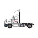 Freightliner Cascadia Raised-Roof 2-Axle Semi Tractor - Assembled -- XPO Logistics 2 (white, red), N, Trainworx Inc 4259102