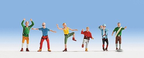 Mountain Climbers -- pkg(6), HO, Noch Gmbh & Co 15871