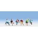 Seated People -- Set 5 pkg(6), HO, Noch Gmbh & Co 15540
