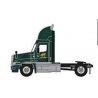 Freightliner Cascadia Raised-Roof 2-Axle Semi Tractor - Assembled -- ABF 4 (green, gray, yellow `ABF Freight` Logo), N, Trainwor