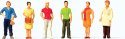 Pedestrians -- Standing Women pkg(6), 1/200, Preiser Kg 80915