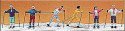 Recreation & Sports -- Cross-Country Skiers pkg(6), HO, Preiser Kg 10312