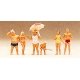 Recreation & Sports -- Family At The Beach, HO, Preiser Kg 10283