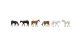 Farm Horses -- pkg(6), N, TomyTec Co LTD 328162