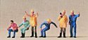 People Working -- Crane Operators pkg(6), HO, Preiser Kg 10037