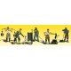 Scenic Accents(R) Figures -- Roofers pkg(6), N, Woodland Scenics 2128