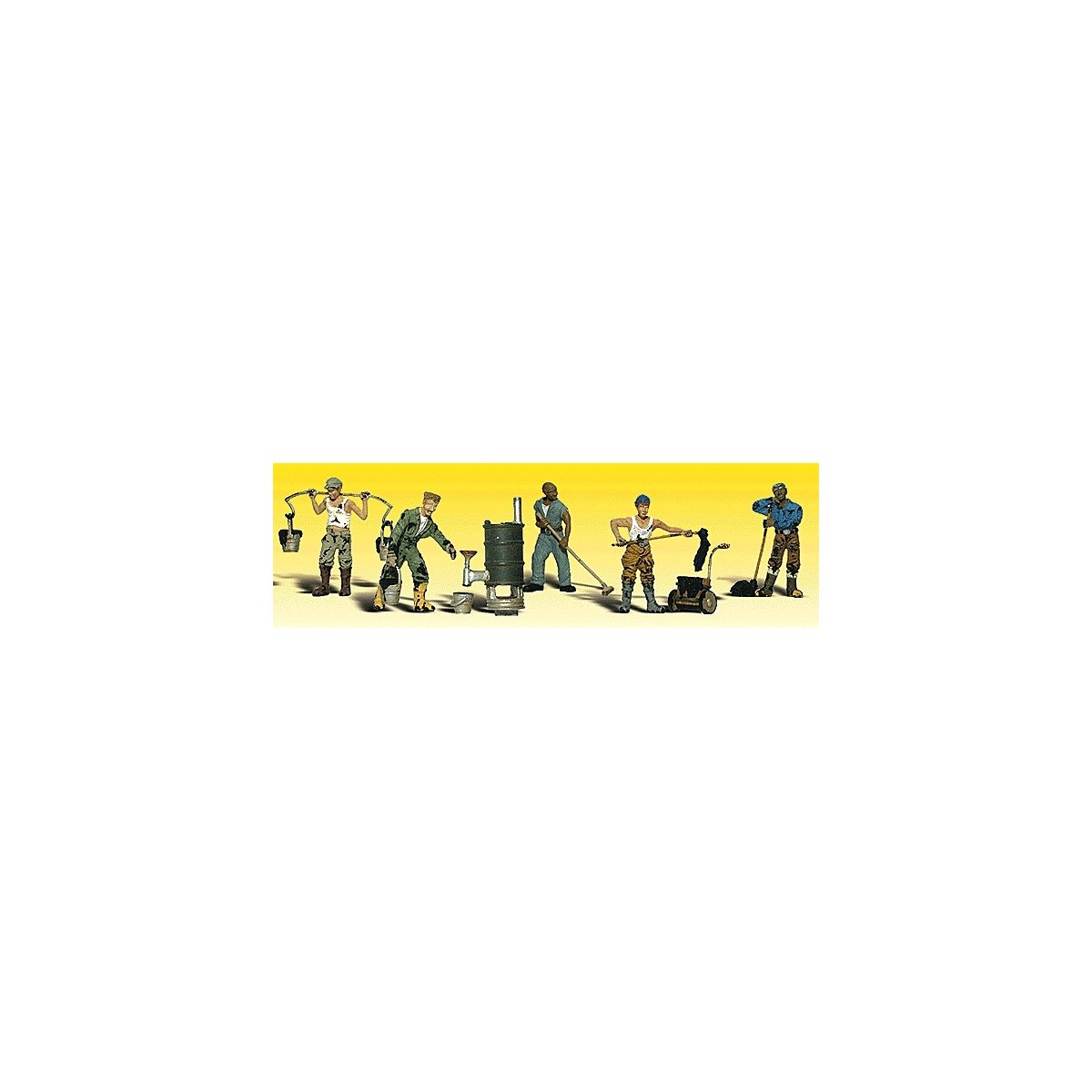 Scenic Accents(R) Figures -- Roofers pkg(6), N, Woodland Scenics 2128