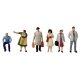 Motel Patrons & Staff -- pkg(6), HO, Preiser Kg 1010587