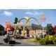 McDonald′s Restaurant w/McDrive -- Kit - 6-15/16 x 6-1/4 x 3-7/8 17.6 x 15.8 x 9.8cm, HO, Vollmer Gmbh 43634
