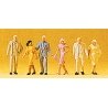 Pedestrians -- Passers-By pkg(6), HO, Preiser Kg 14134