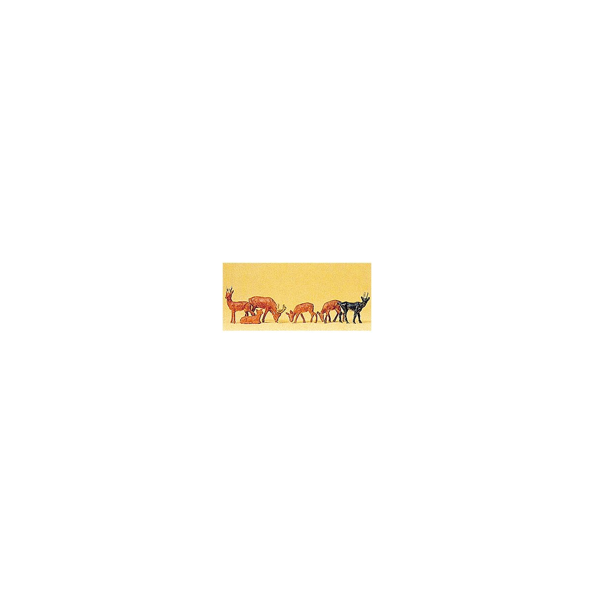 Animals -- Reindeer (Set 2) pkg(6), HO, Preiser Kg 14178