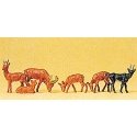 Animals -- Reindeer (Set 2) pkg(6), HO, Preiser Kg 14178
