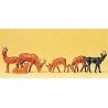 Animals -- Reindeer (Set 2) pkg(6), HO, Preiser Kg 14178