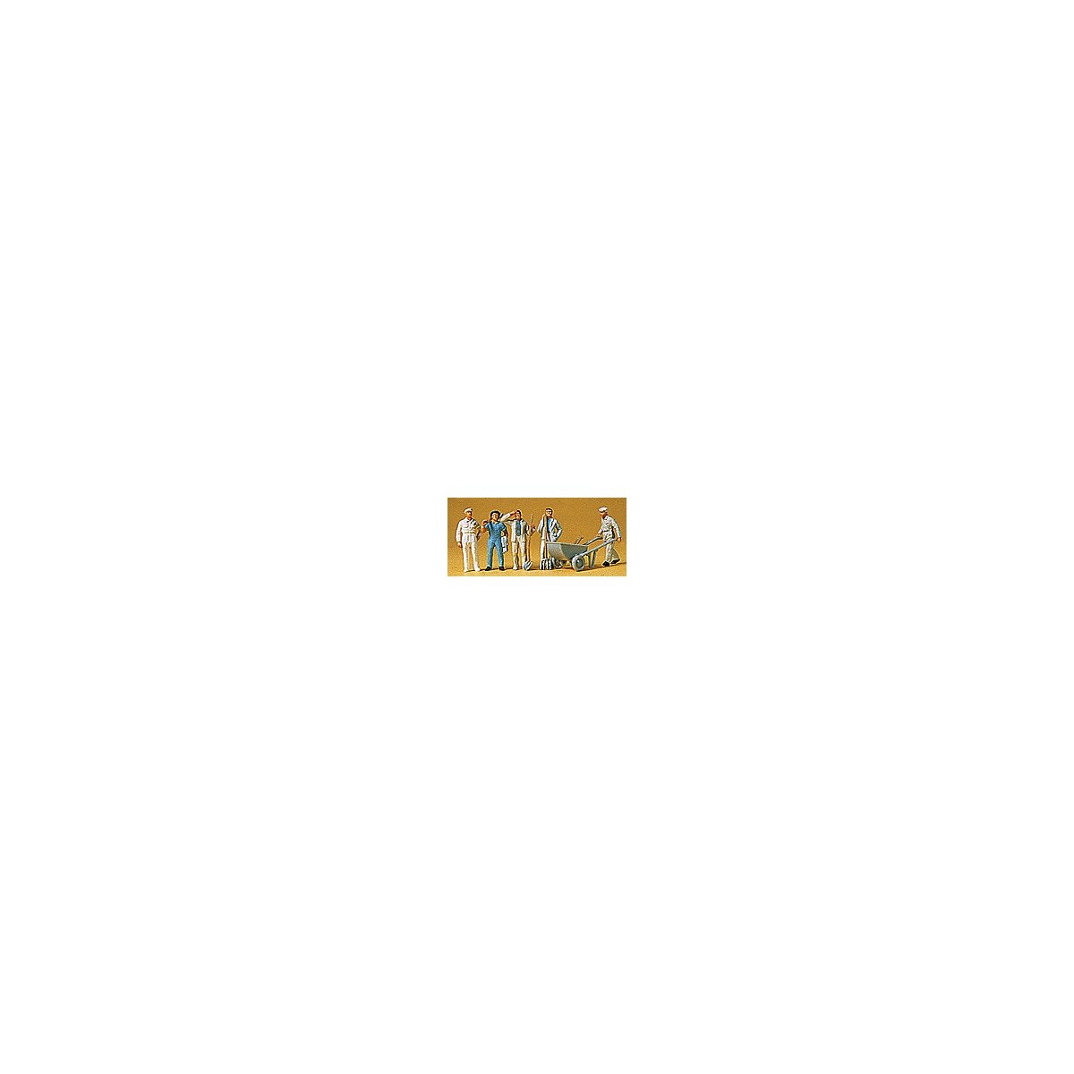 People Working -- Workmen w/Accessories, HO, Preiser Kg 14144