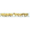 Light Brown Cows -- pkg(6), N, Preiser Kg 79229