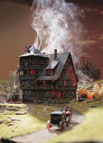 Vampire Villa - Kit -- 4-13/16 x 4-13/16 x 5-13/16′ 12 x 12 x 14.5cm, HO, Vollmer Gmbh 43679