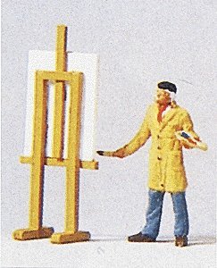 Individual Figure - Working People -- Artist, HO, Preiser Kg 29058