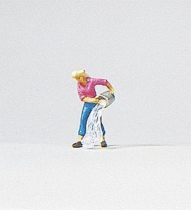 Individual Figure - Working People -- Cleaning the House (Female), HO, Preiser Kg 28049