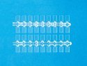 Clear Base Plates -- 1/4 x 3/16′ .7 x cm pkg(108), HO, Preiser Kg 97001