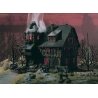 Vampire Villa Haunted Mansion w/Color Weathering Tablets -- 5 x 4 x 4-3/4′ 12.5 x 10 x 11.8cm, N, Vollmer Gmbh 47679