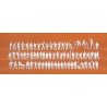 Working People Unpainted Figure Set -- pkg(70), N, Preiser Kg 79009
