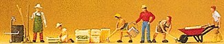 People Working -- Gardeners & Accessories, HO, Preiser Kg 10046