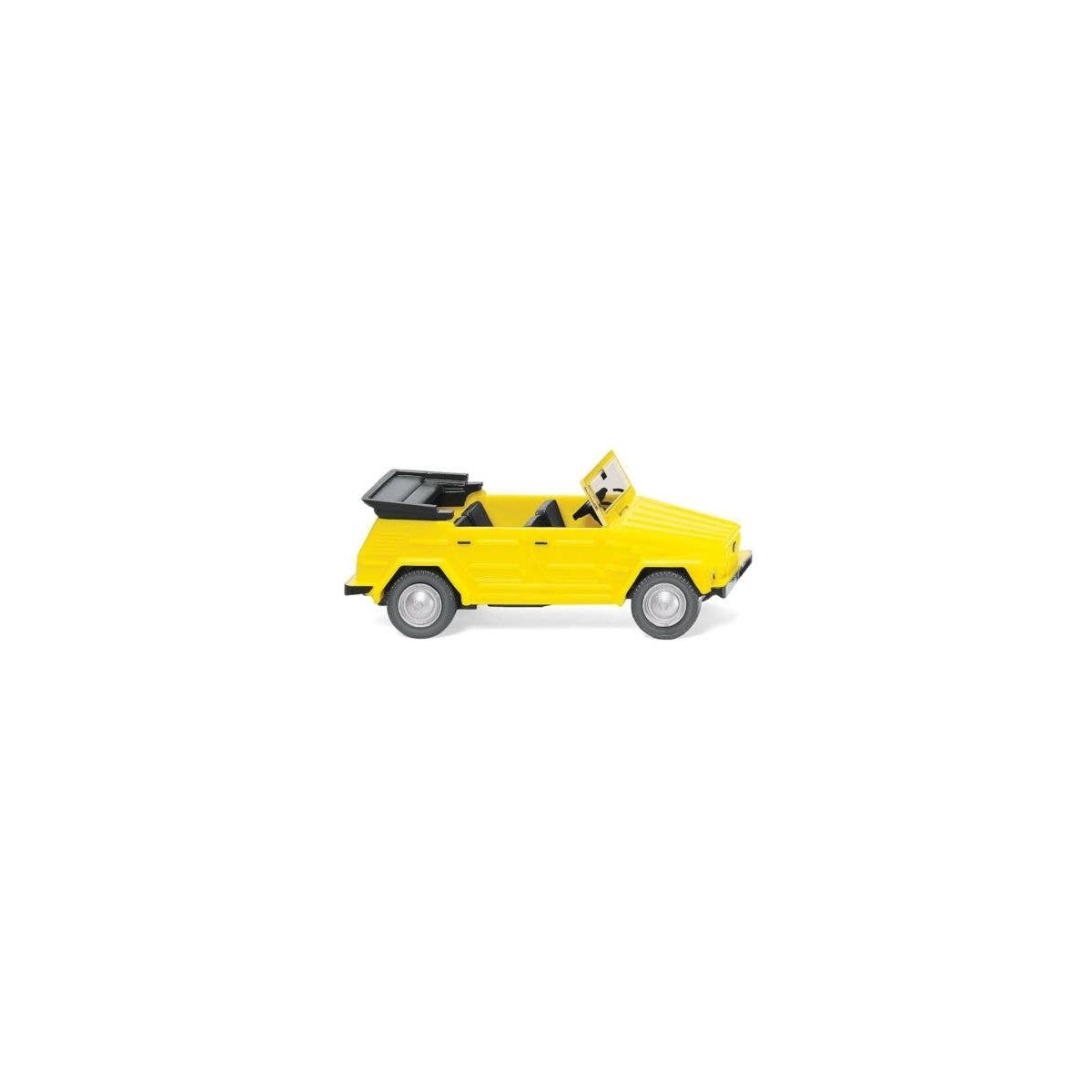 1969-1980 Volkswagen Thing 181 Convertible - Assembled -- Top Down (yellow), HO, Wiking 4048