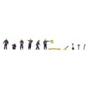 Working People in Blue Uniforms with Accessories 131-2 -- pkg(6), N, TomyTec Co LTD 331179
