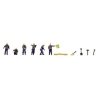 Working People in Blue Uniforms with Accessories 131-2 -- pkg(6), N, TomyTec Co LTD 331179