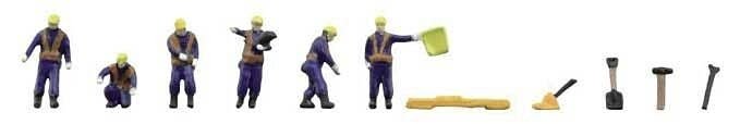 Working People in Blue Uniforms with Accessories 131-2 -- pkg(6), N, TomyTec Co LTD 331179