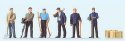 Railroad Personnel -- Standing Track Workers, HO, Preiser Kg 10602