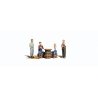 Scenic Accents(R) Figures -- Checkers Players pkg(4), O, Woodland Scenics 2727