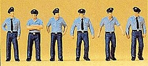 Assorted Firemen -- German, HO, Preiser Kg 10342
