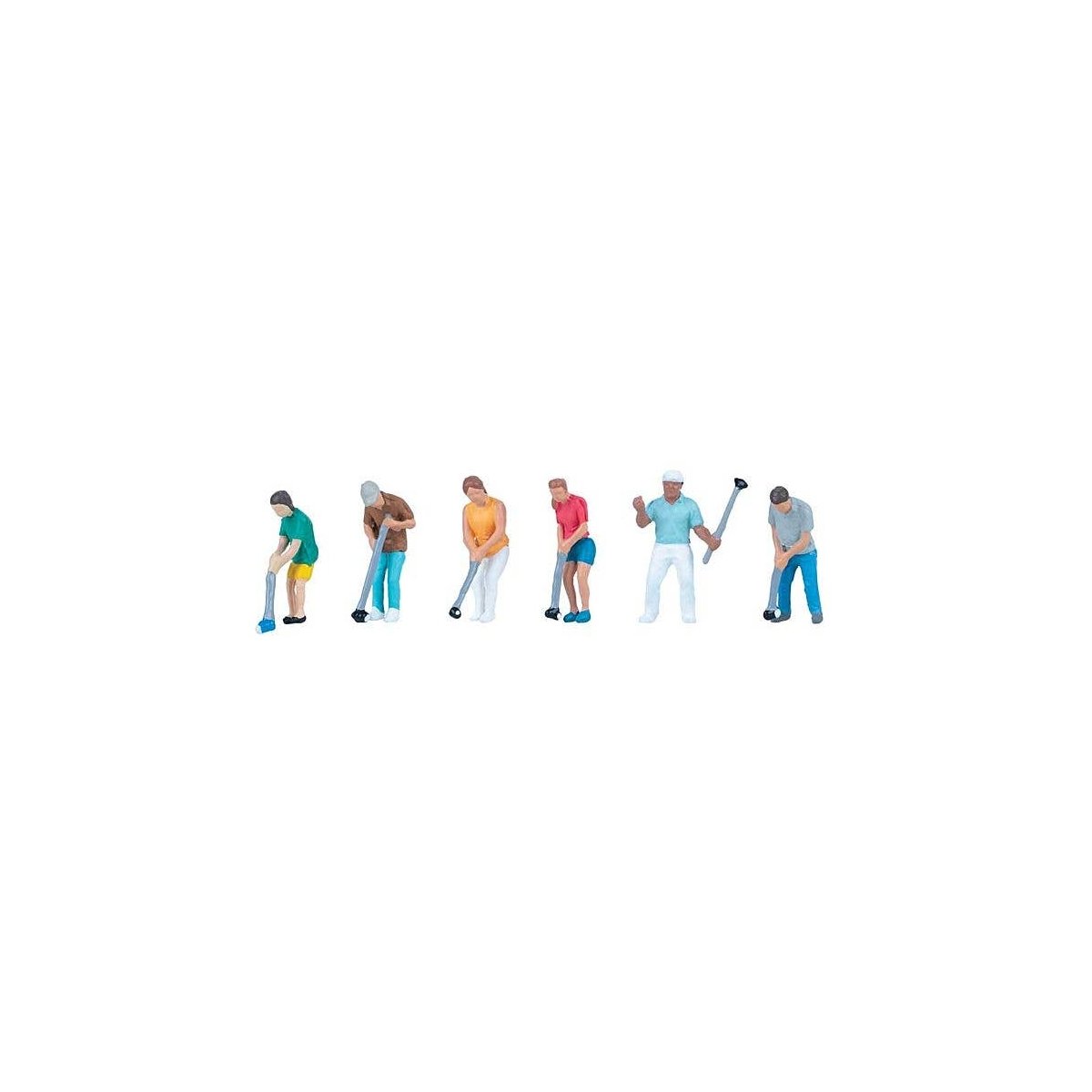 Miniature Golf Players -- pkg(6), HO, Faller Gmbh 151693
