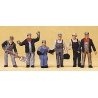 United States Railroad Transition-Era Freight Train Crew -- pkg(6), HO, Preiser Kg 10453