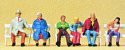Passengers -- Seated On Benches, HO, Preiser Kg 10027