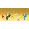 Seated Diners -- pkg(6), HO, Preiser Kg 10103