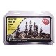 Realistic Trees Kits(TM) - Pines -- Forest Green - 2-1/2 to 6′ 6.4 to 15.2cm pkg(24), ALL, Woodland Scenics 1113