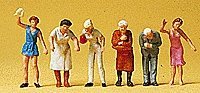 People Working -- Figures Standing At Window, HO, Preiser Kg 14148