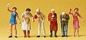 People Working -- Figures Standing At Window, HO, Preiser Kg 14148