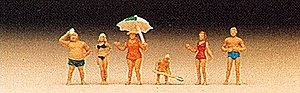 Recreation & Sports -- Family at the Beach, N, Preiser Kg 79070