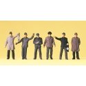 Working People -- Railway Shunters DB, HO, Preiser Kg 14018